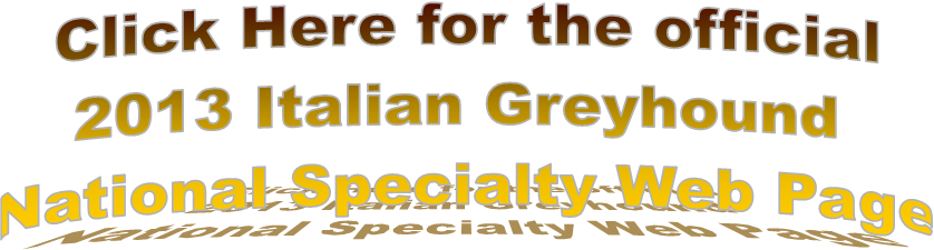 Click Here for the official
2013 Italian Greyhound 
National Specialty Web Page